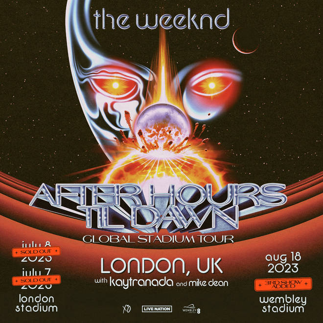 The Weeknd is bringing his After Hours tour to the UK!