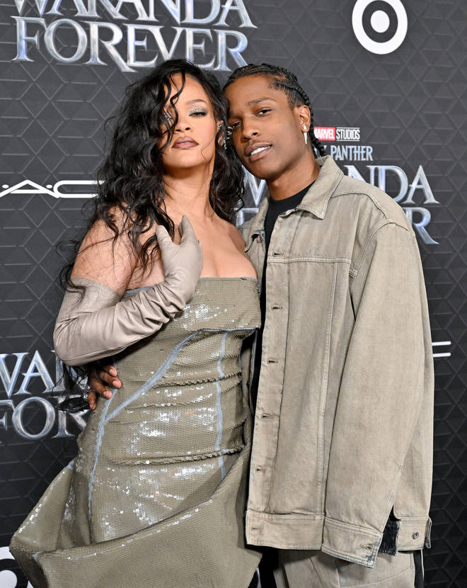 Rihanna and Rocky welcomed their son in May 2022. (Pictured here in October 2022.)