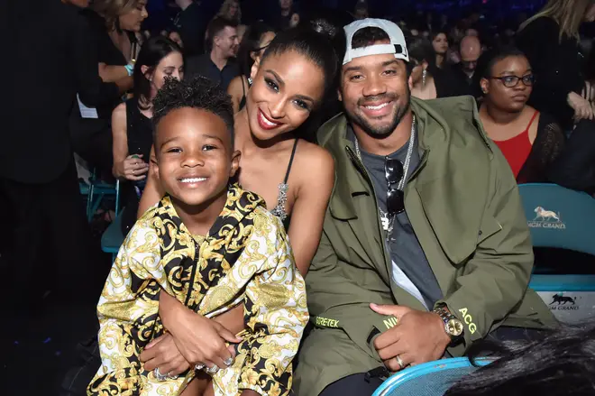 Ciara has since moved on with NFL player Russell Wilson, pictured here with Future Zahir.