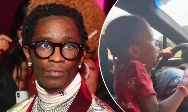 Young Thug is being heavily criticised following an alleged video of his young daughter driving a car.