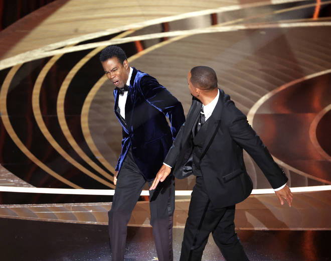 The infamous slap at last year's Oscars.