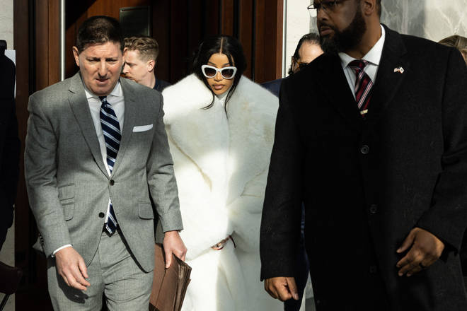 Cardi wore a show-stopping look to court.