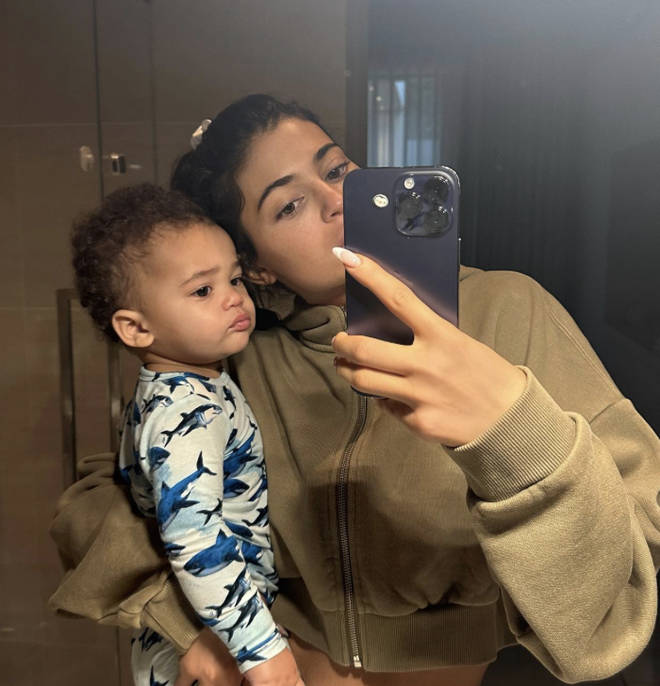 Kylie shared sweet pictures of her son.