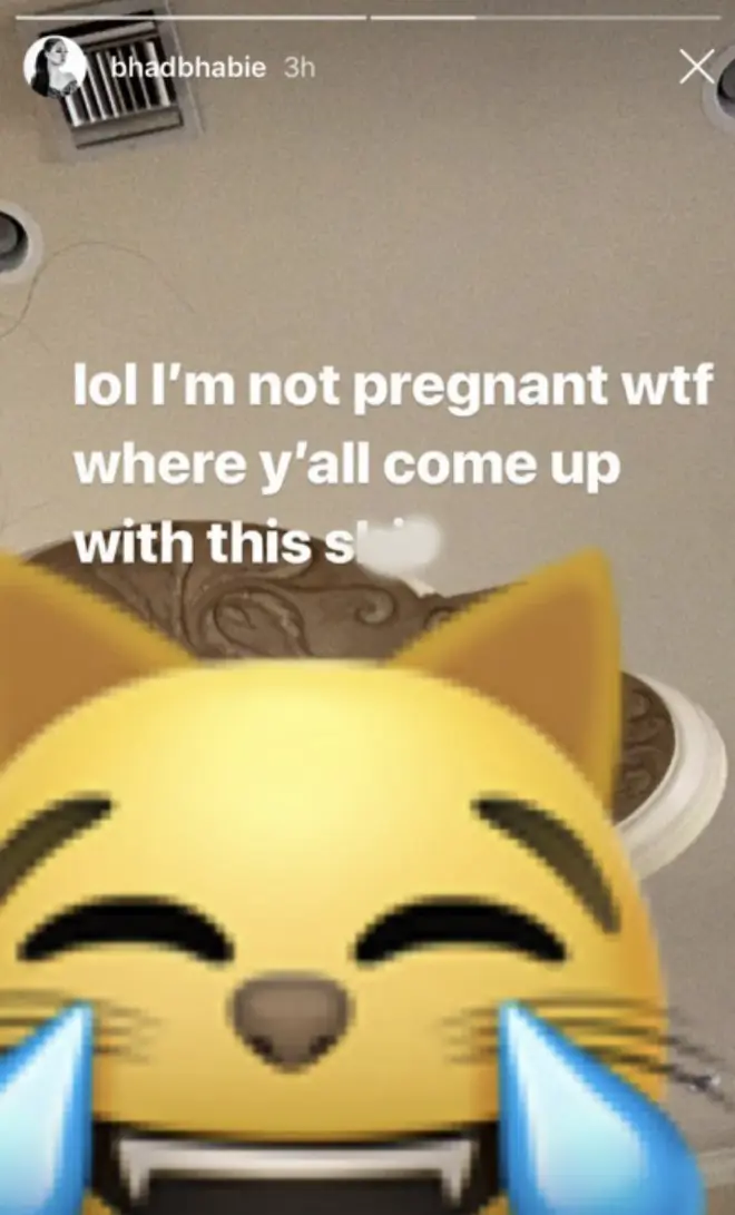Bregoli denied the pregnancy rumours on Instagram.