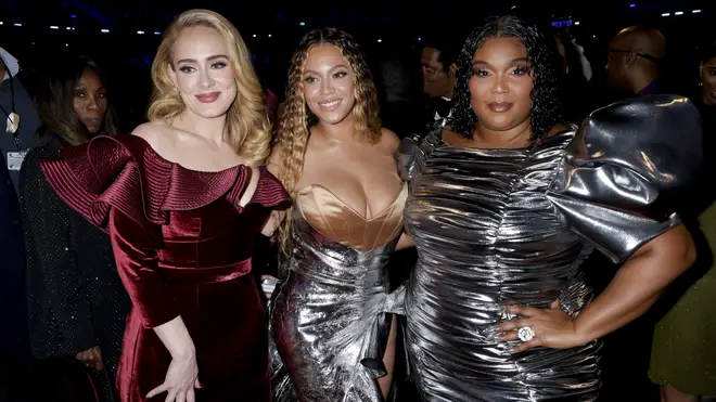 Adele, Beyonce and Lizzo at The 65th Annual Grammy Awards