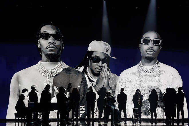 Quavo performed a tribute to Takeoff without Offset.