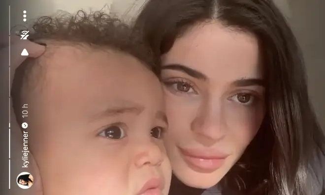 Kylie shared videos of her and her son having quality time together.