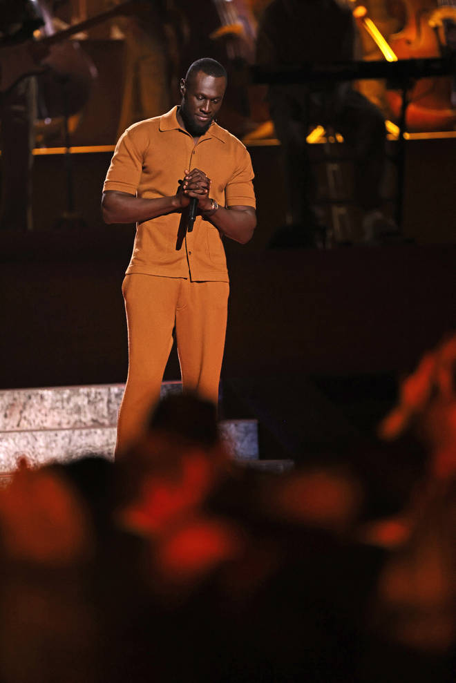 Stormzy was an angel on stage at the BRITs.