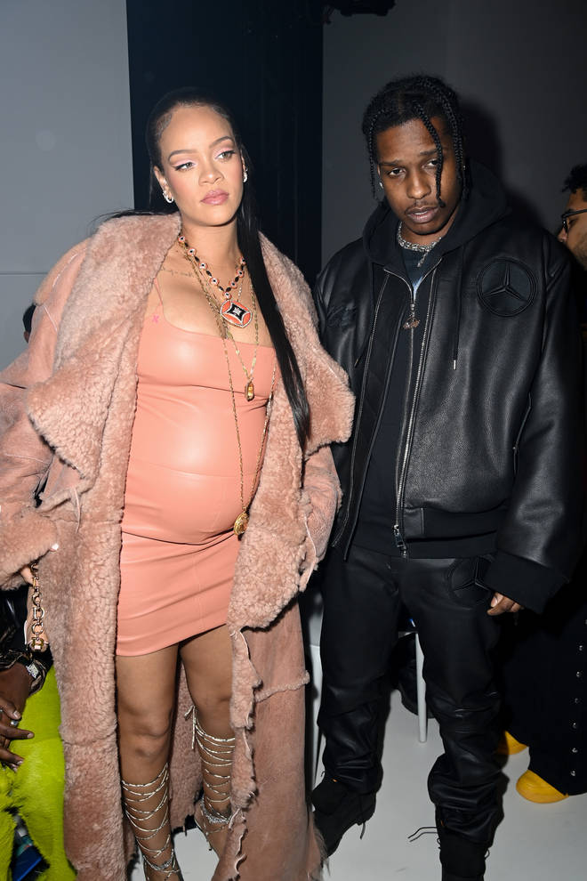 Rihanna and Rocky pictured before the birth of their first child.