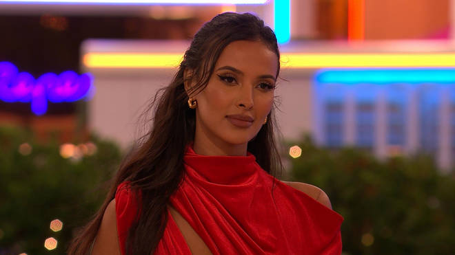 Maya Jama had a small scratch on her shoulder during last night's Love Island episode.