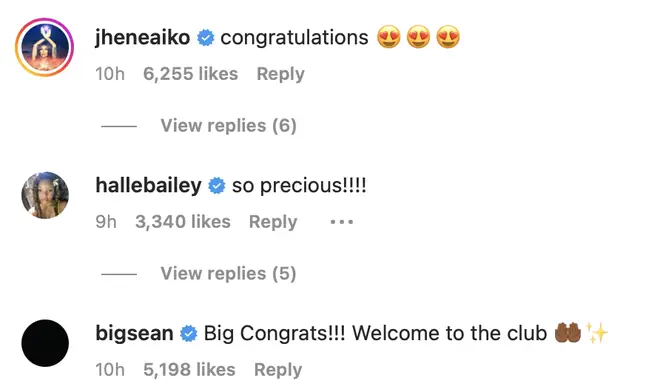 Keke's celeb pals flocked to the comment section to congratulate her.