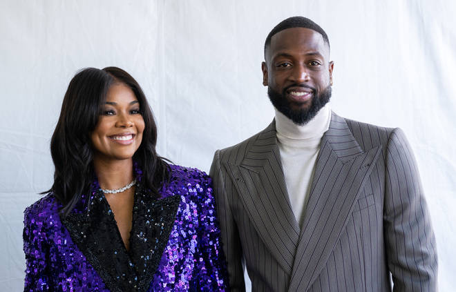 Dwayne Wade and his wife, actress Gabrielle Union.