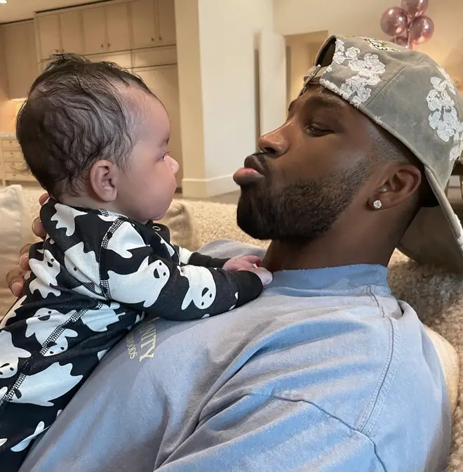 Khloe shared a picture of Tristan and his son.