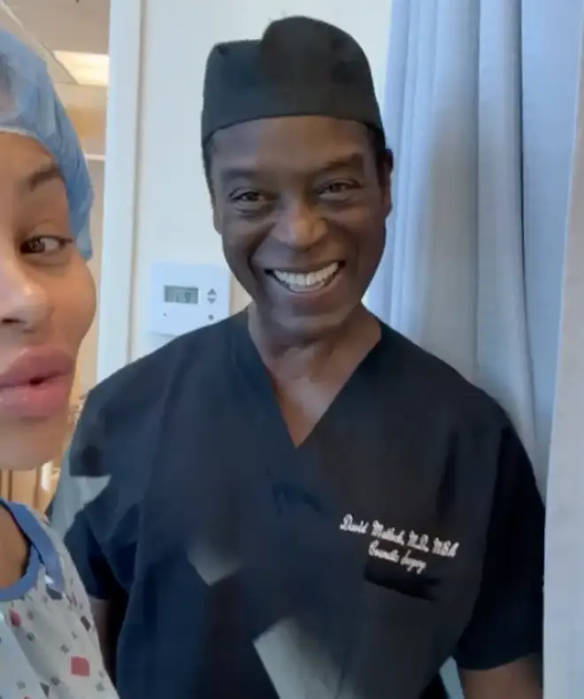 Blac Chyna and her surgeon.