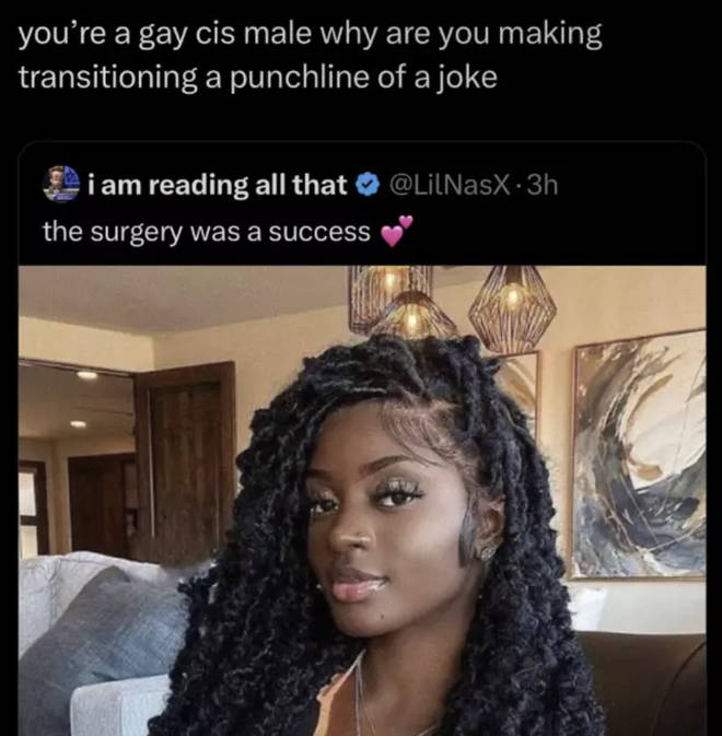 Lil Nas X has since deleted this tweet.