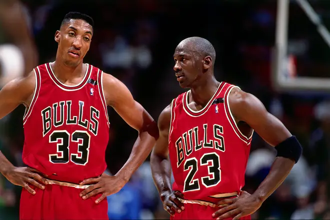 Scottie Pippen and Michael Jordan used to the teammates in the NBA.