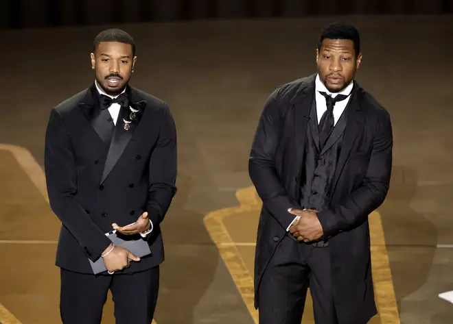 Majors (right) pictured with Michael B. Jordan (left).