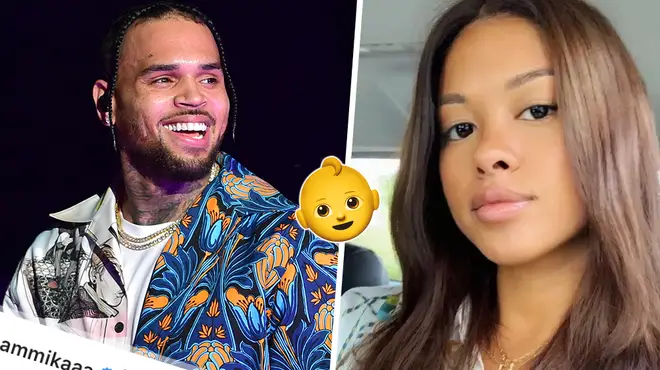 Chris Brown's alleged baby mama Ammika Harris has dropped a huge hint of her pregnancy on Instagram