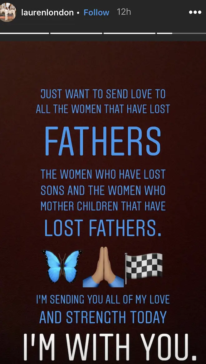 Lauren London sends a message to women who have lost their children father