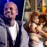 Chris Brown shares adorable rare snap of his three kids together