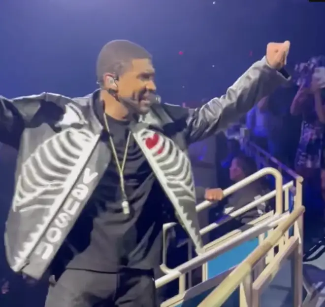 Usher serenaded Kim during his Las Vegas residency.