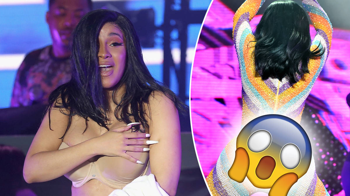 Cardi B Exposes Herself After Suffering Major Wardrobe Malfunction Live On ...