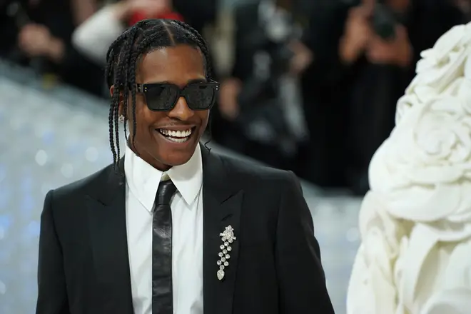 ASAP Rocky jumped over a fan at the Met Gala.