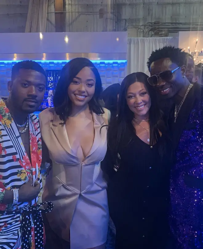 Jordyn's mother Elizabeth Woods posted a picture of the duo cosying up to Ray J.