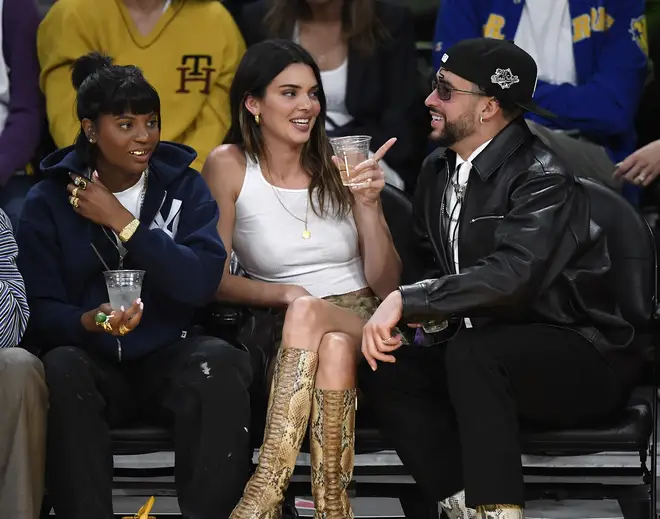 The pair were papped looking cosy at an NBA game.