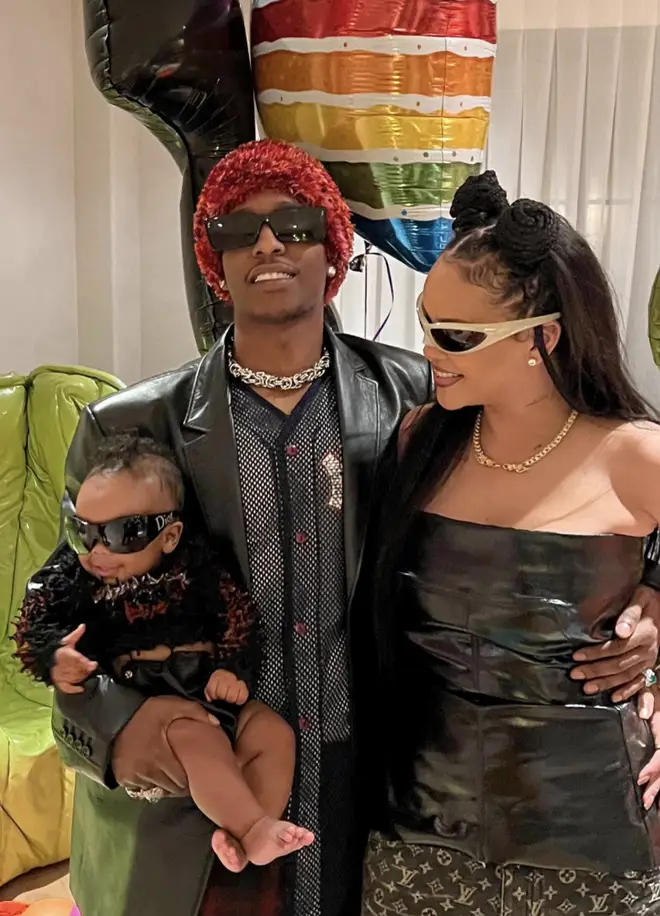 RIRI and Rocky shared some candid snaps from their year of being parents.