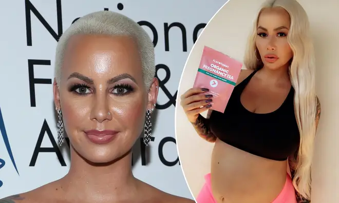 Amber Rose has been criticised for promoting a 'detox tea' while pregnant.
