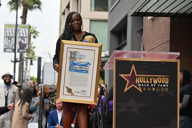 Sekyiwa Shakur, sister of US rapper Tupac Shakur.