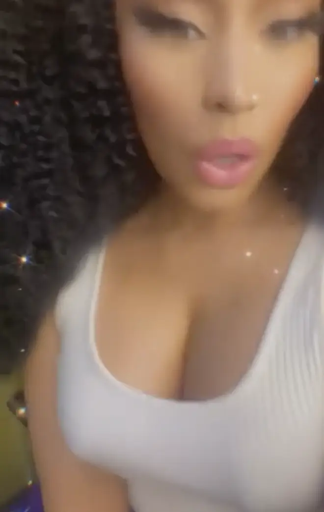 Nicki seemingly confirms that she has had her breasts reduced.