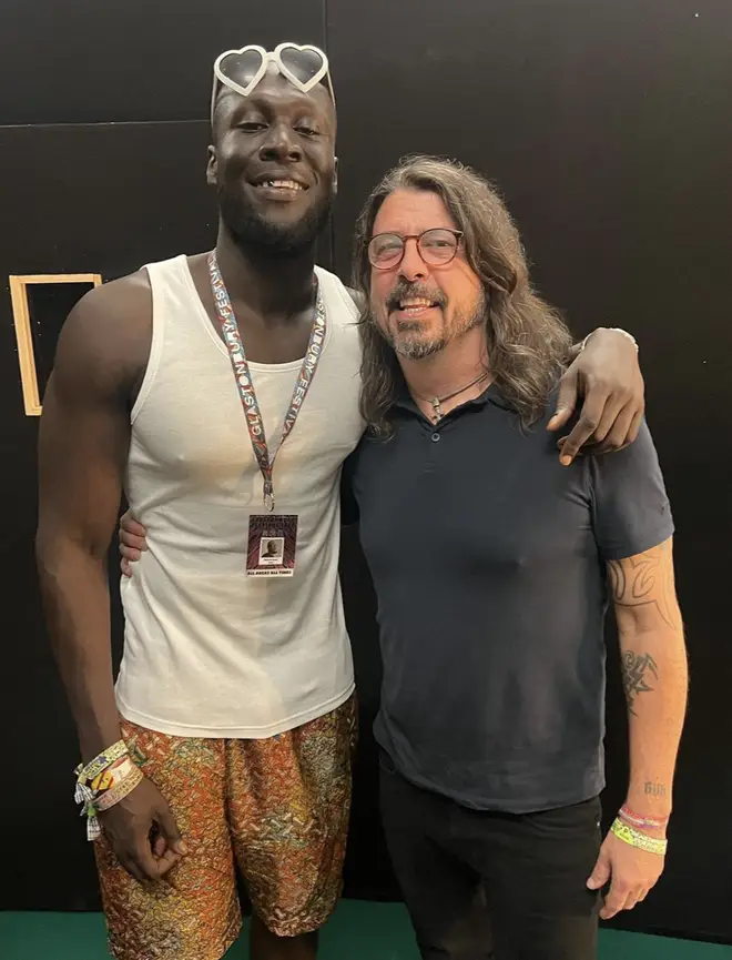 Stormzy with Dave Grohl.