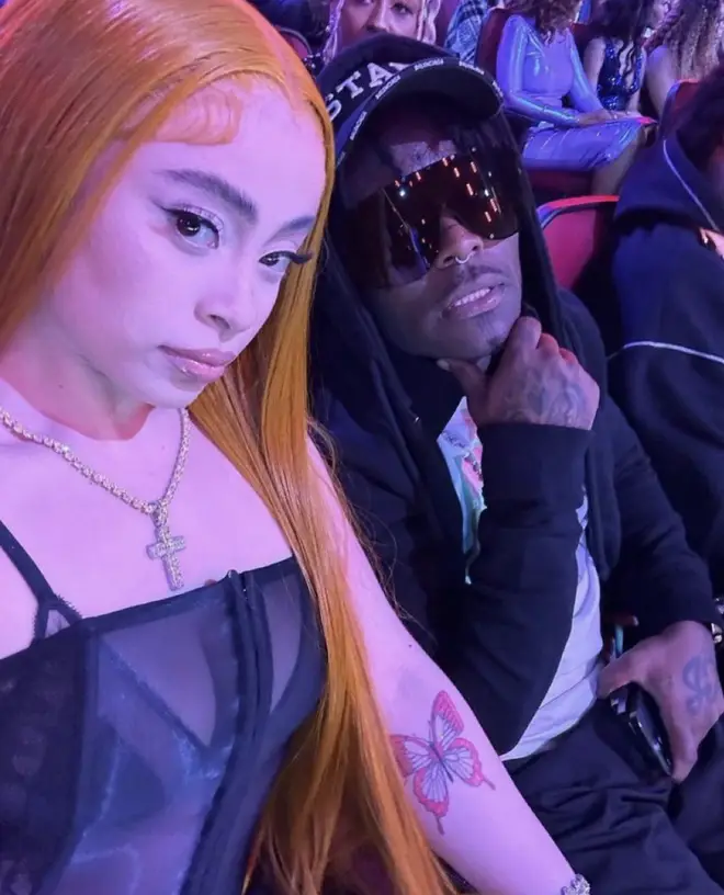 Ice Spice and Lil Uzi Vert at the awards.