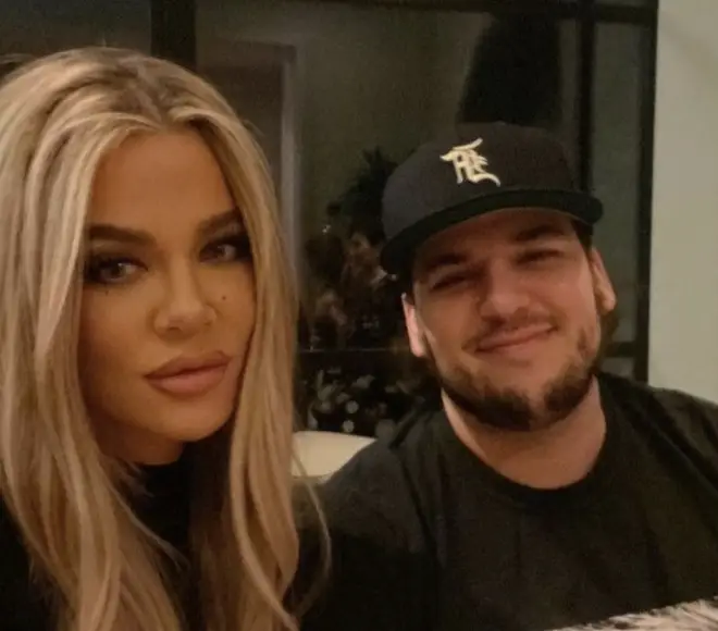 Rob shared this new picture with Khloe to mark her birthday.