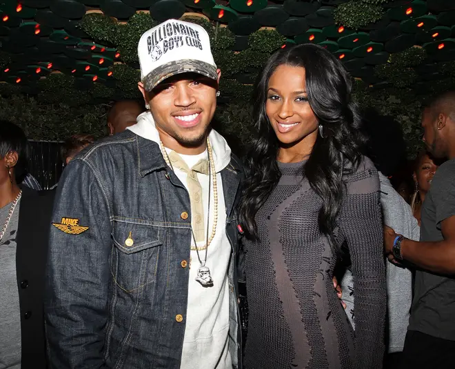 Chris Brown and Ciara pictured in 2010.