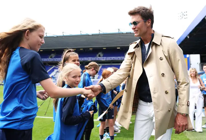 Tom Brady was in the UK after taking on the role of Chairman of Birmingham City FC's Advisory Board.