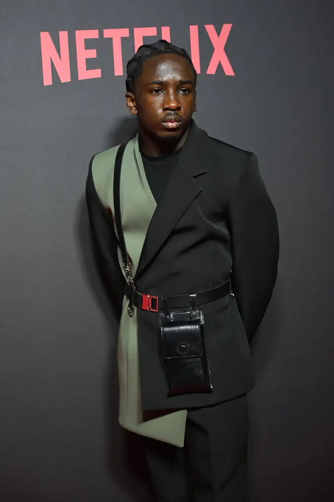 The actor at the Top Boy season two premiere in March 2022.