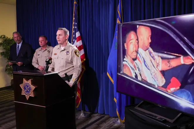 A Nevada grand jury indicted Davis on one count of murder with a deadly weapon in the fatal drive-by shooting of rapper Tupac Shakur. (Photo by Ethan Miller/Getty Images)