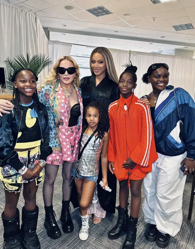 Beyoncé seen recently with daughter Rumi (middle).