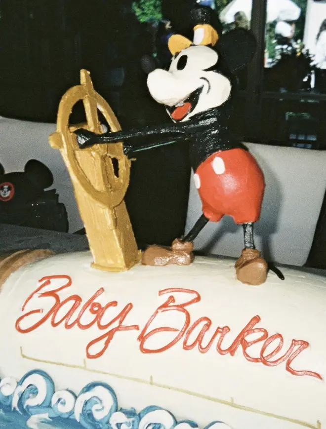 The cake Kourtney and Travis had for their Disney-themed baby shower.