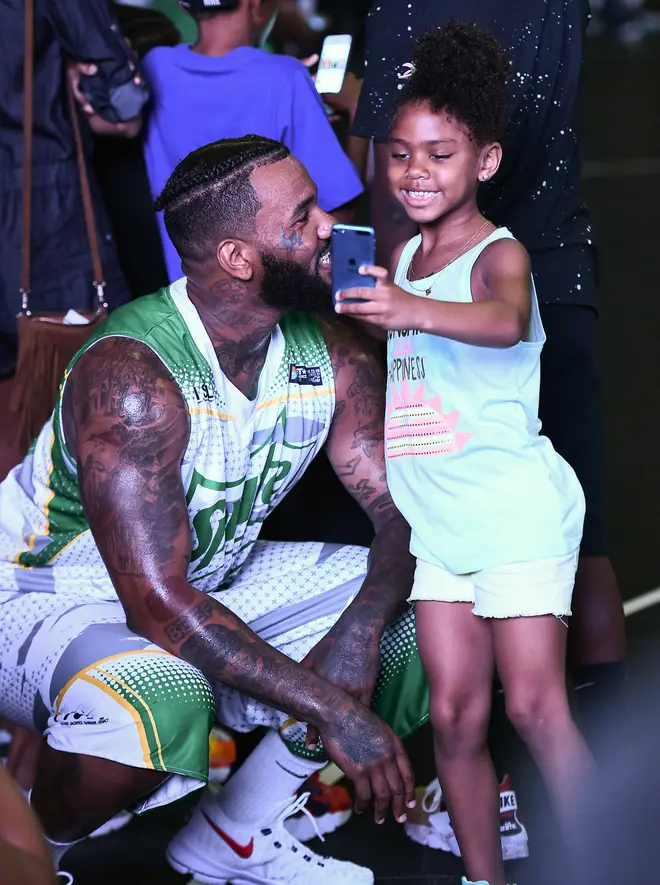 The Game and daughter Cali Lynn Dream Taylor pictured in 2016.