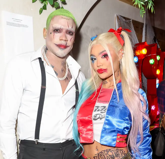 Ella and Tyrique went as The Joker and Harley Quinn.
