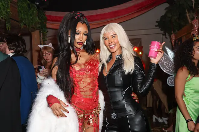 Maya Jama Hosts Halloween Party With Gordon's Premium Pink