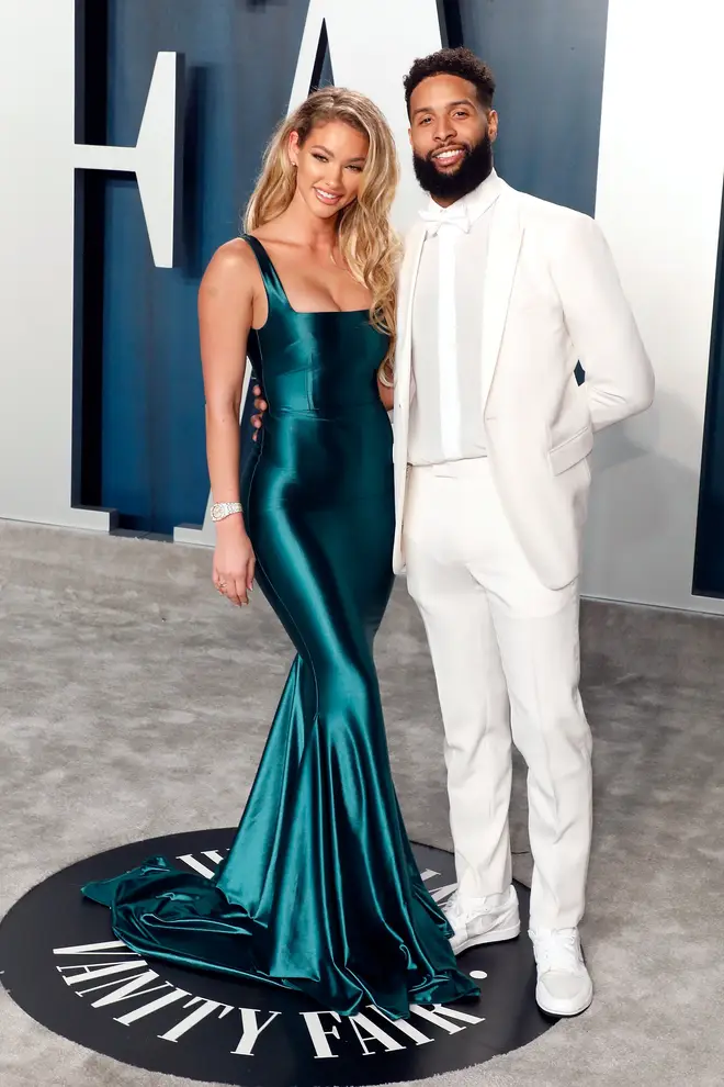 Lauren Wood and Odell Beckham Jr. pictured in 2020.