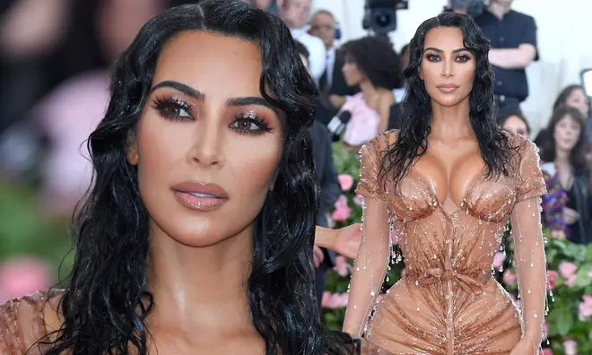 Kim Kardashian claims her Met Gala dress caused "indentations" on her back and stomach.