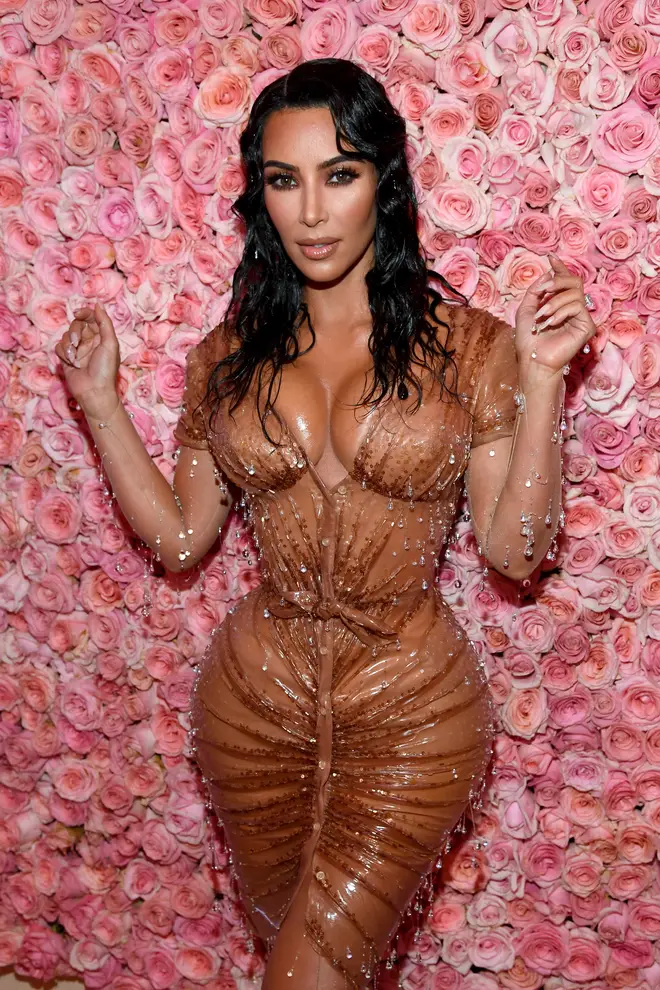 Kim Kardashian admitted she took "breathing lessons" prior to wearing the infamous dress.