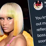 Nicki Minaj is being accused of threatening a writer who wrote a tweet about her.