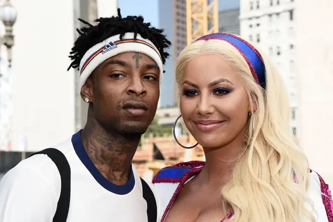 21 Savage & Amber Rose pictured in 2017.